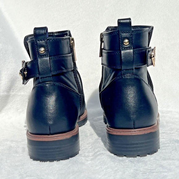 Tommy Hilfiger Women's Fennie Logo Ankle Boots‎ Black Sz. 8M Fashionable EUC - Picture 6 of 11